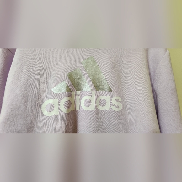 Adidas Kids Lavender Hoodie- Fits Women S-M! - Picture 6 of 7